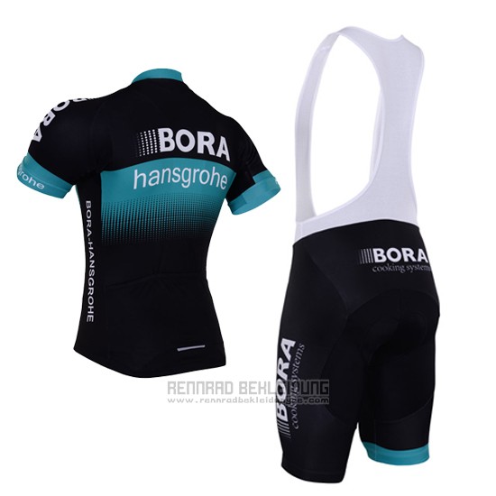 2017 Fahrradbekleidung Bora Shwarz Trikot Kurzarm und Tragerhose - zum Schließen ins Bild klicken